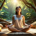 **

*   Prompt: A person meditating peacefully in a serene natural setting, surrounded by symbols representing core values (e.g., family, creativity, justice). Soft, warm lighting, emphasizing introspection and inner peace. Keywords: Mindfulness, self-awareness, values, nature, peaceful.

**